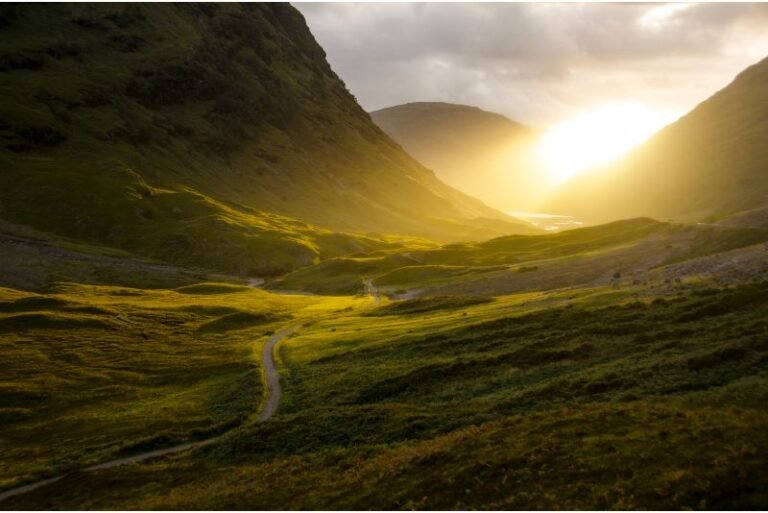 Atardecer en las montañas
