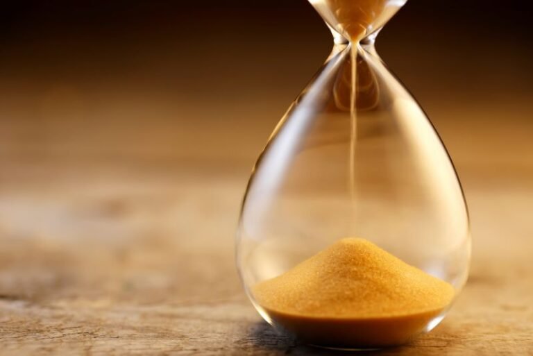 El tiempo en reloj de arena