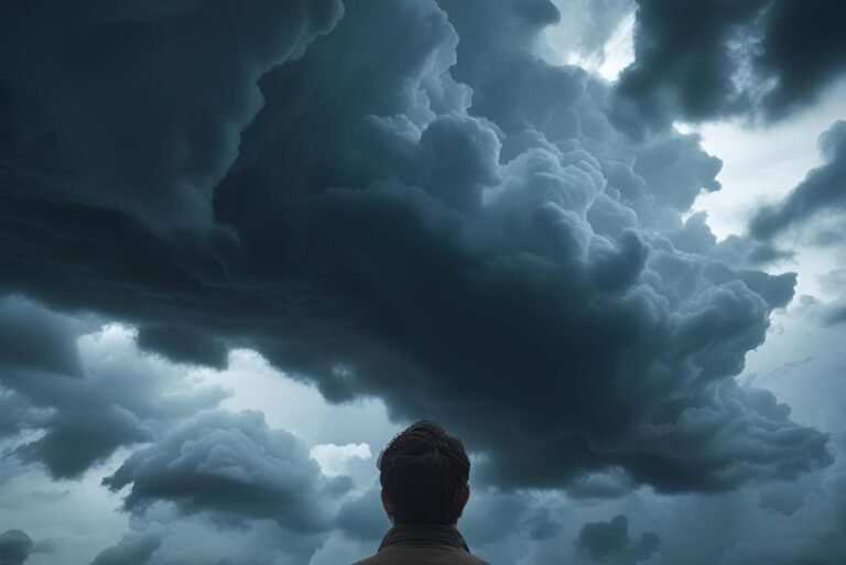 Mirando nubes negras